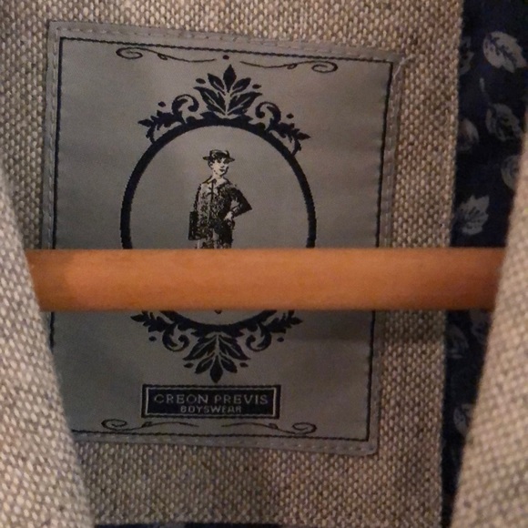 Gray blue jacket blazer boy 10 - Picture 7 of 7